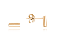 MINET Minimalistyczne Rose gold srebrne kolczyki PATYCZKI