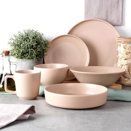 Miska sałatkowa ceramiczna beżowa SOHO 23,5 cm, 1,1 l