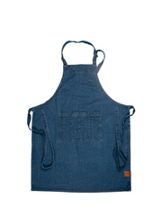 ARON FARTUCH DENIM, NIEBIESKI