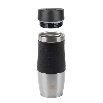 RIVACASE Kubek termiczny 380 ml srebny