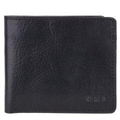 Portfel męski skórzany KEMER 331 Czarny - min. zamówienie 20 / 50 / 100 szt.