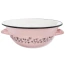 Miska misa emaliowana z uchwytami retro kwiaty 26 cm 2,5 l