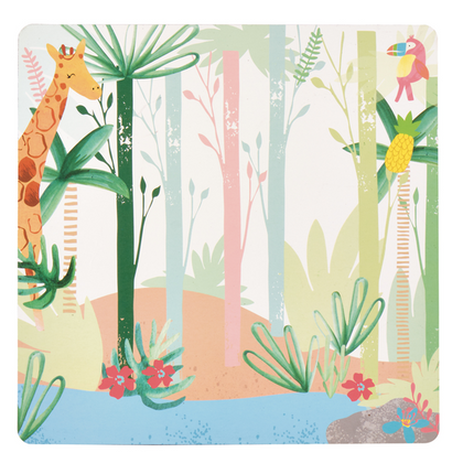 Dżungla Zestaw Magnetycznych Gier i Zabaw 4w1