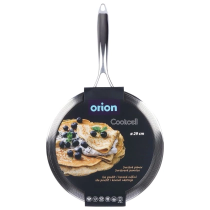 Patelnia do naleśników stalowa nieprzywierająca premium COOKCELL HYBRYD 29 cm