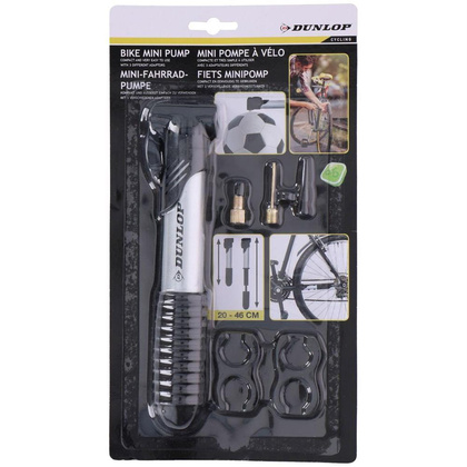 Pompka Rowerowa DUNLOP Mini Alu 120psi (8bar)