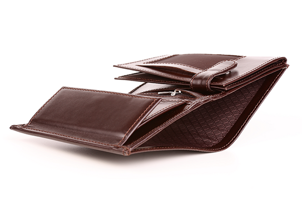 Skórzany portfel męski KEMER VOOC PPM4 Brązowy