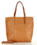 MARCO MAZZINI Elegancka torba skórzana sustainable leather bag brąz camel - min. zamówienie 20 / 50 / 100 szt.