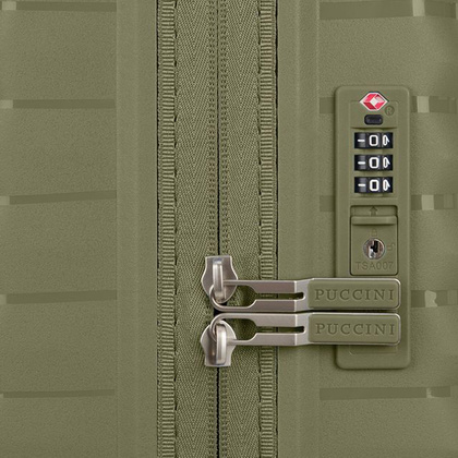 Mała kabinowa walizka PUCCINI MAURITIUS PP025C 5A Oliwkowa