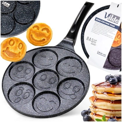 Patelnia do jajek granitowa 7 otworów BASIC LINE 26 cm