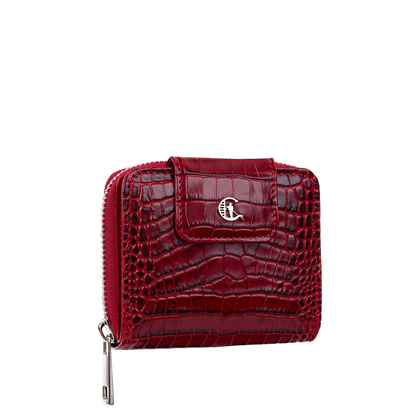Skórzany portfel damski croco Canaletto z naturalnej skóry licowej PD1023s162 RFID
