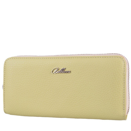 Portfel damski skórzany BELLUCCI D43 Limonkowy - min. zamówienie 20 / 50 / 100 szt.
