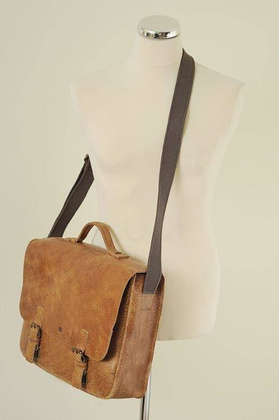 Torba męska brąz camel JAZZY WANTED 24 - VULCANO - min. zamówienie 20 / 50 / 100 szt.