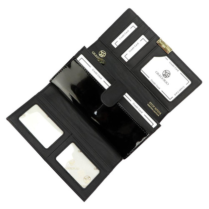 Portfel damski skórzany LS-102 Czerwony