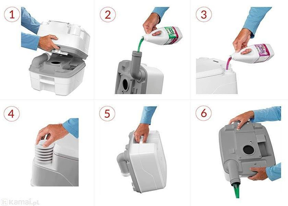 Toaleta turystyczna THETFORD QUBE XG 21L przenośna