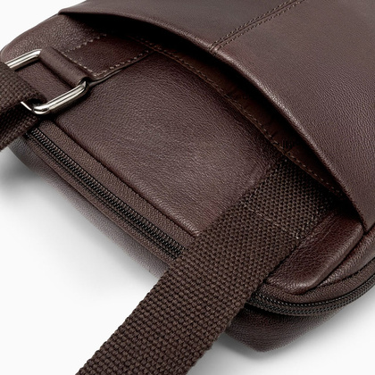 Torba na ramię skórzana PUCCINI COMO CO1924 2 Brązowa