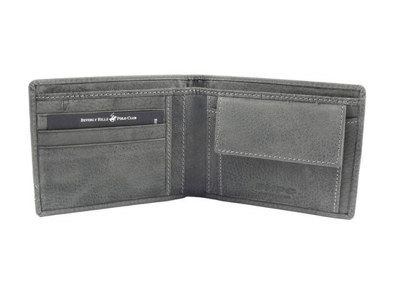 BH-392 TUCSON Portfel męski skórzany Szary