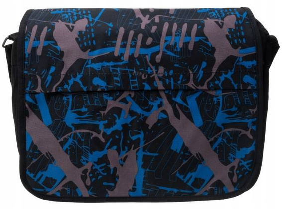 Mlodziezowa torba z poliestru z szerokim regulowanym paskiem