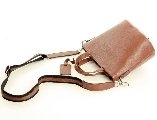 MARCO MAZZINI Torba damska messenger active leather bag brąz - min. zamówienie 20 / 50 / 100 szt.