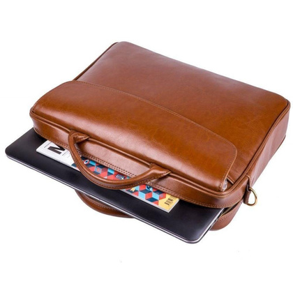 Teczka damska na laptop 15.4 KEMER SOLIER FL16 Brązowa - min. zamówienie 20 / 50 / 100 szt.