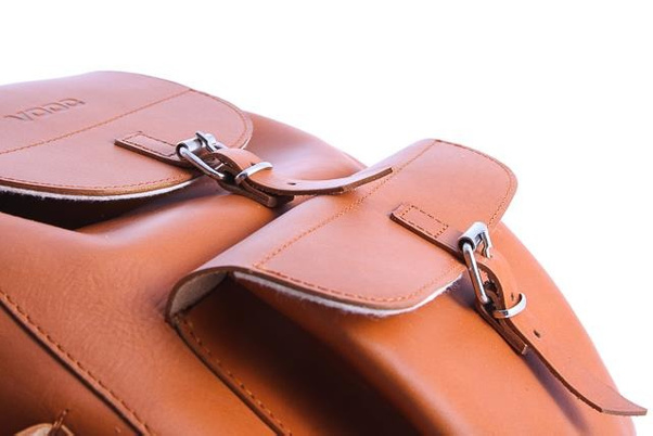 Ogromny plecak skórzany KEMER VOOC Vintage P40 koniak