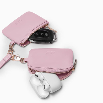 Brelok z saszetkami skórzanymi PUCCINI VULCANO ZN92512 3C Różowy