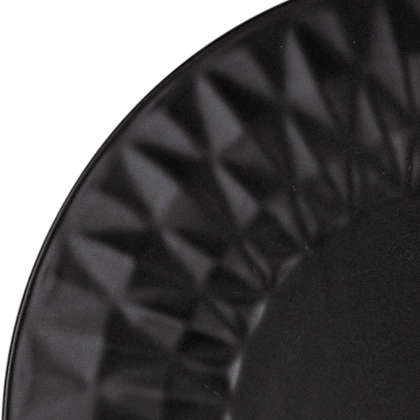 Talerz ceramiczny czarny deserowy płytki SOHO CLASSIC 20 cm