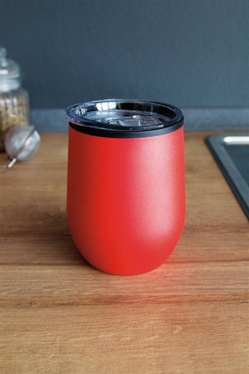 Kubek termiczny BOWLY, czerwony, poj. ok. 300 ml.