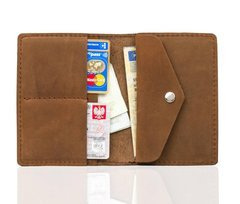 Skórzany portfel slim wallet BRØDRENE SW08 jasny brąz - min. zamówienie 20 / 50 / 100 szt.