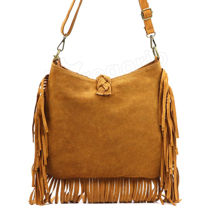 Torebka damska skórzana 25-073 Czarny