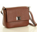 MARCO MAZZINI Torebka skórzana przez ramię crossbody classic flap brąz - min. zamówienie 20 / 50 / 100 szt.