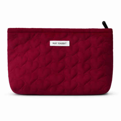 Kosmetyczka jednokomorowa pikowana serca 25 x 5 x18 cm KS120BOR