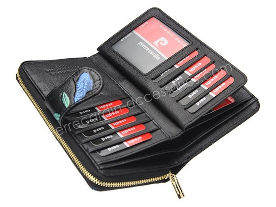 Portfel damski skórzany PIERRE CARDIN 04 PLANT 116 Czerwony