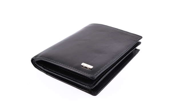 Portfel męski skórzany KEMER M 8 Czarny - min. zamówienie 20 / 50 / 100 szt.