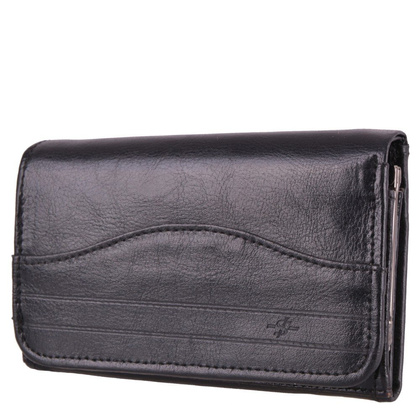 Portfel damski skórzany KEMER P10 Czarny - min. zamówienie 20 / 50 / 100 szt.