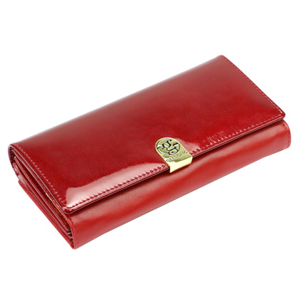 Portfel damski skórzany PELLUCCI NL-122 czerwony