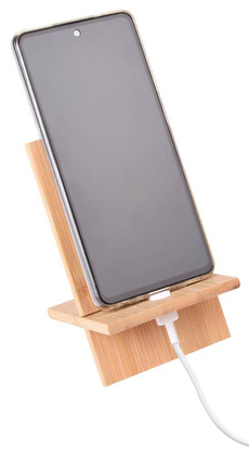 Stojak na smartfon BAMBOO CHAIR, brązowy