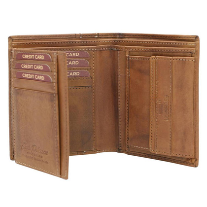 Portfel męski z cieniowanej skóry naturalnej