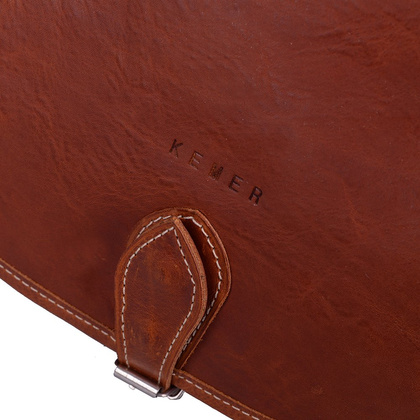 Torebka damska skórzana KEMER 886 Jasny Brąz