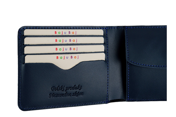 Mały kolorowy Portfel damski BajuBaj w motyle z RFID PD1050s13 RFID