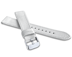 MINET White pasek LIZARD z wzorem jaszczurki z luksusowej skóry Top Grain - 14