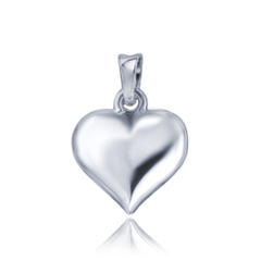 MINET Złoty wisiorek z białego złota serce Au 585/1000 0,70g
