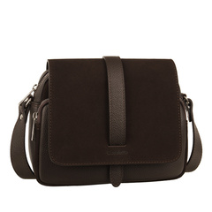 Torebka skórzana Canaletto z zamszową klapką TD690s19348