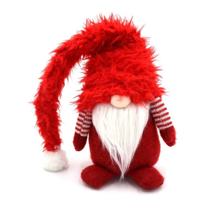 Duży skrzat z futrzaną czapą 20x18x86CM