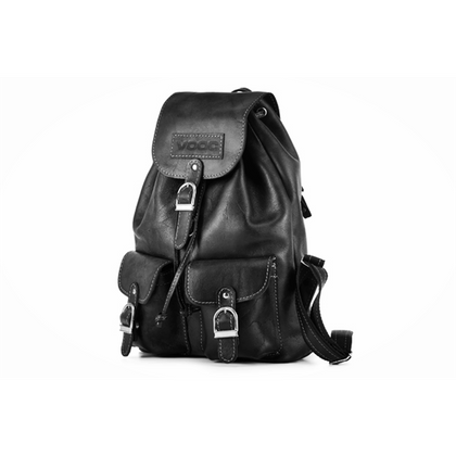 Plecak skórzany KEMER VOOC RETRO TC13 Czarny