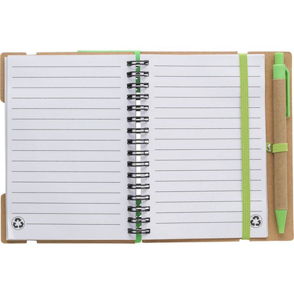 Zestaw do notatek, notatnik, długopis, linijka, karteczki samoprzylepne