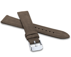 LAVVU Ciemnobrązowy szyty pasek SUEDE z luksusowej skóry Top Grain - 14