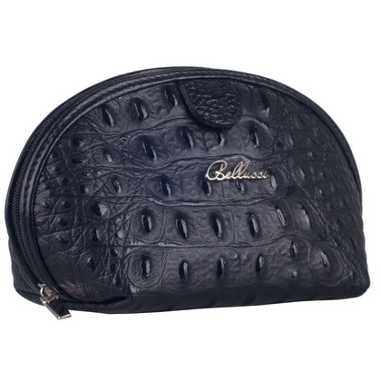 Kosmetyczka skórzana BELLUCCI C-1 Czarna - min. zamówienie 20 / 50 / 100 szt.