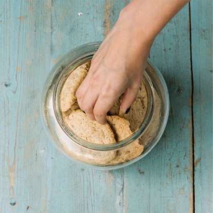 Pojemnik szklany słoik słój do przechowywania 0,6 l do produktów sypkich ciastek kawy