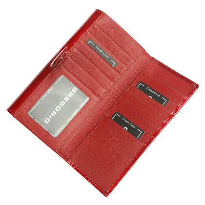 Portfel damski skórzany PELLUCCI BC-122 czerwony