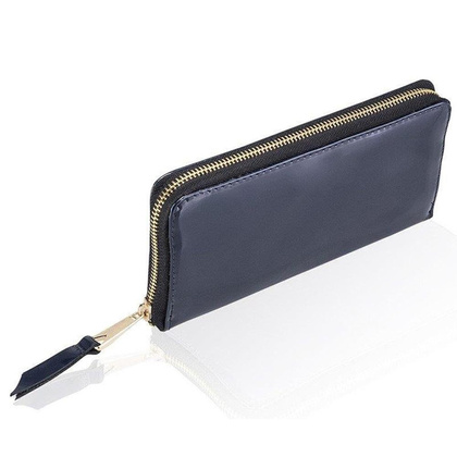 Portfel damski skórzany KEMER SOLIER P05 Granatowy Lakier - min. zamówienie 20 / 50 / 100 szt.